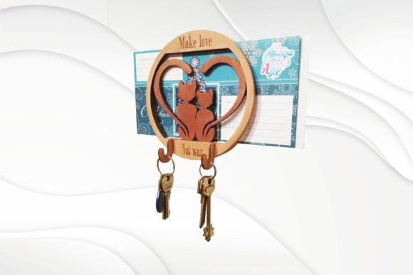 Download Key Holder Cats Wall Decor Laser Cutting - Wall decor Collection