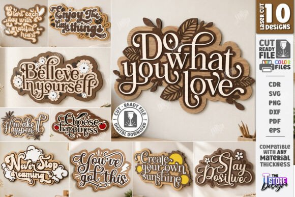 Download Inspirational Quote Wall Decor Laser Set - Wall decor Collection