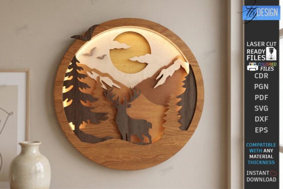 Download 3D Layered Wall Decor Laser Cut | CNC - Premium Resources
